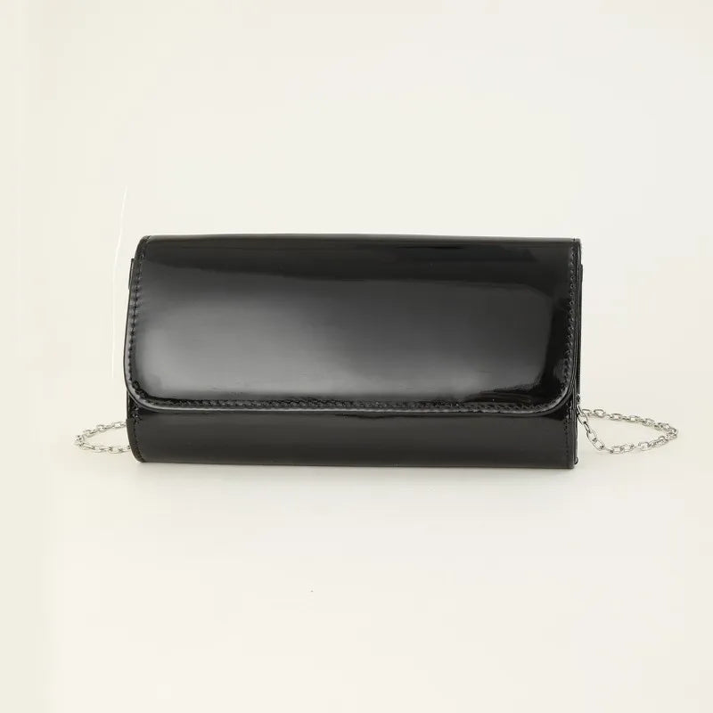Luxy Moon Women Leather Clutch Bags Apricot Party Handbags Fashion Ladies Solid Color Crossbody Chain Purses Z703