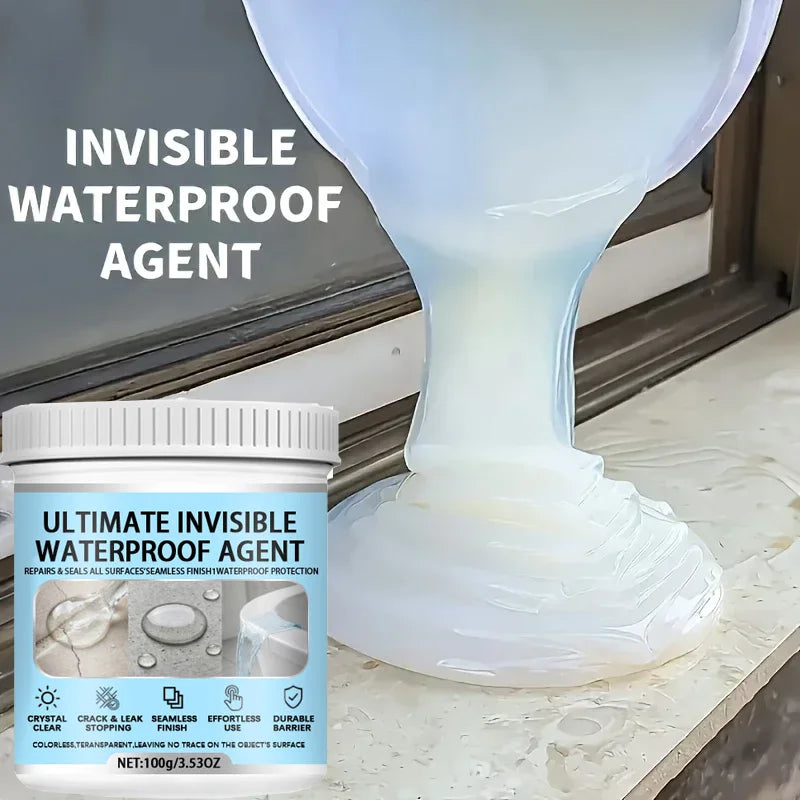 Magic Transparent Waterproof Glue-Colorless Nano Sealant, One-Time Application Leak-Proof Invisible Coating-Waterproofing Agent