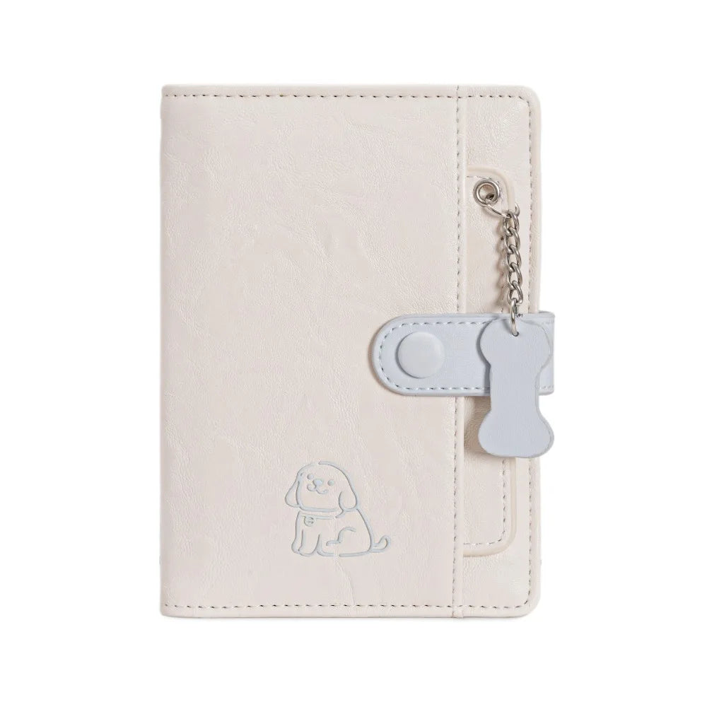 Creative Card Holder PU Passport Bag Purse Passport Cover Travel Wallet Airplane Check-in Cute Puppy Passport Clip Women