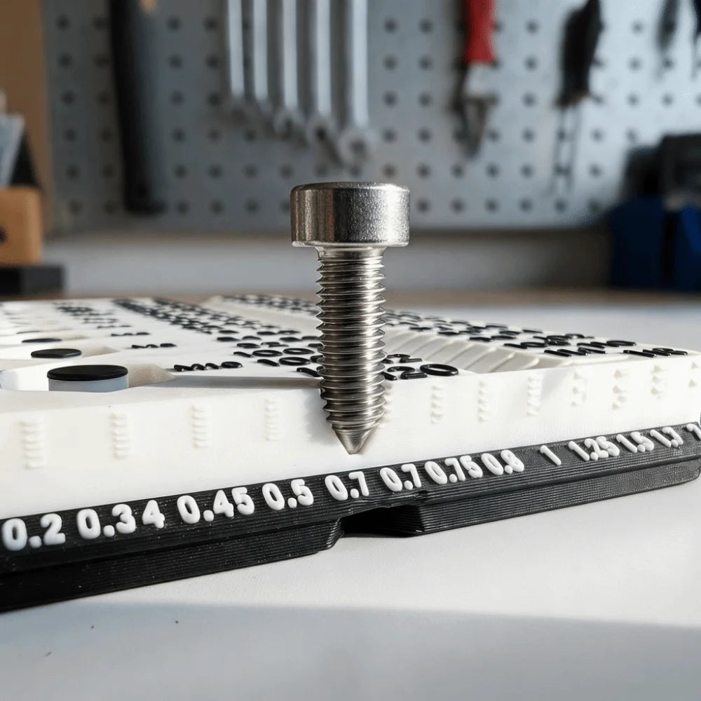 Portable Screw Measuring Tool M1-M10 Specifications Precision Wire Gauge Multifunctional Easy Use Thread Checker Workshop Use