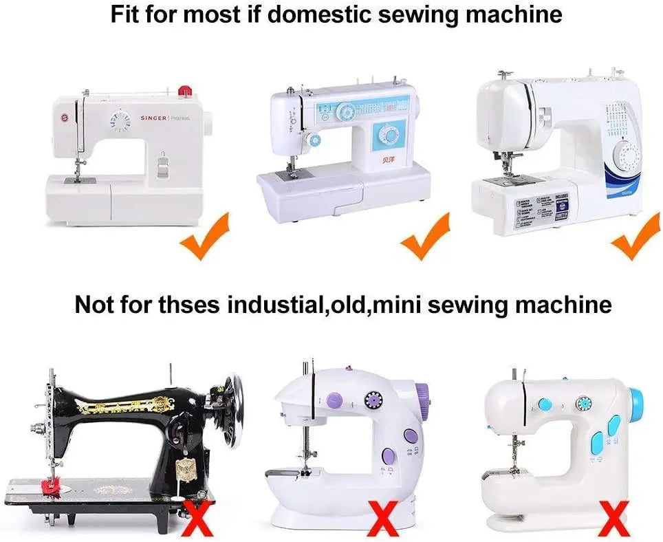11Pcs Presser Feet Set - Walking Foot Kit for Brother, Singer, Babylock, Janome, Toyota Low Shank Sewing Machines