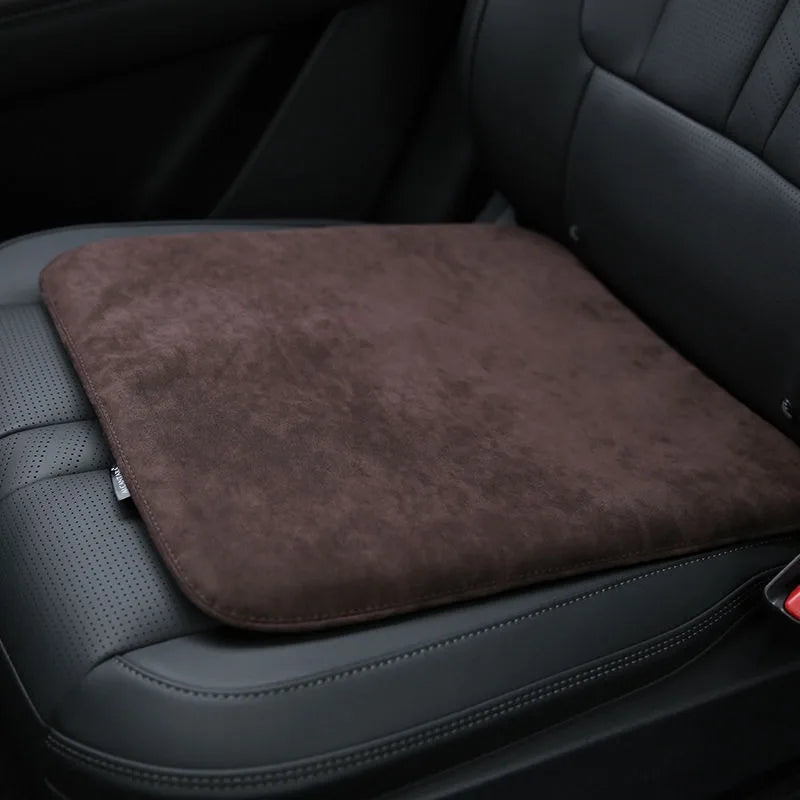 2025 Suede Car Seat Cushion Ventilation Four Seasons Seat Cushion Universal Light Luxury Office Height Increase Rear Seat