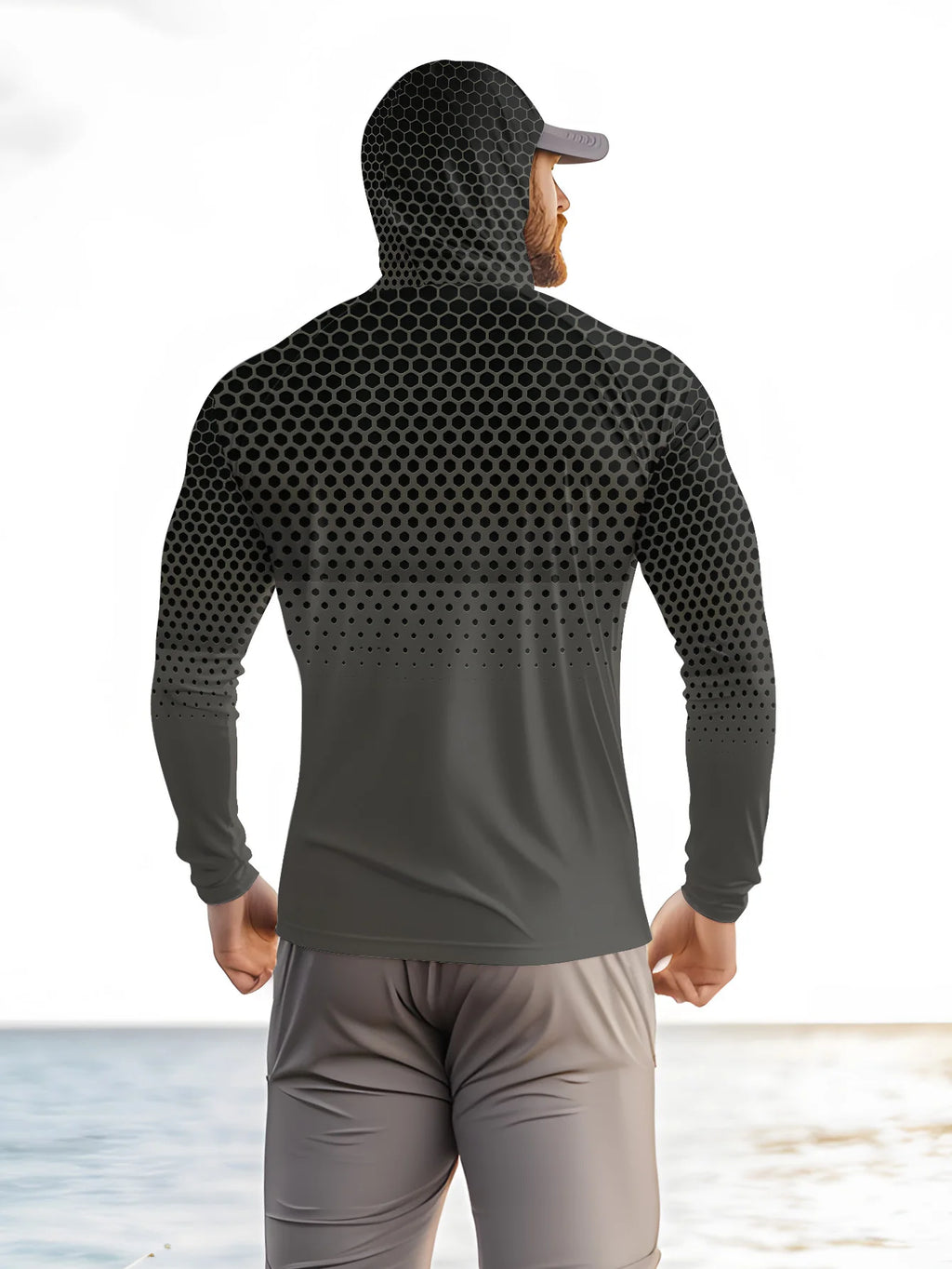 2026 Summer Best-selling Men's Long-Sleeved Shirt for Outdoor Leisure Sports Fashion Comfort Softness Simple Pattern Print