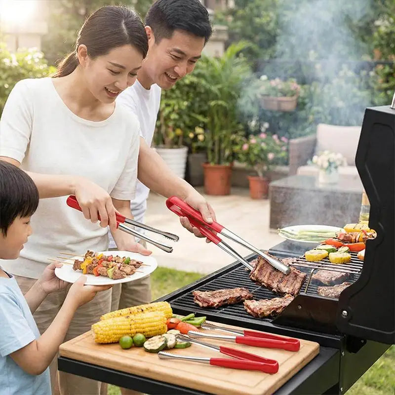 [H]Barbecue Clip Grill Tongs 304 Stainless Steel Meat Food Clip Cooking Utensils BBQ Baking Kitchen Accessories Camping Supplies