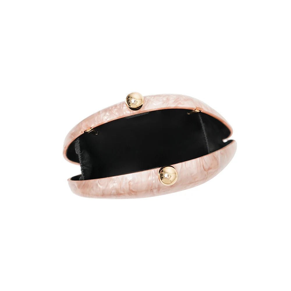 2026 Spring Summer New Arrival Hot Selling Irregular Acrylic Shell Evening Bag, Luxury Versatile Shoulder & Crossbody Bag For D