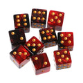 10Pcs 15mm Multicolor Acrylic Cube Dice Set Six Sides Portable Table Games Toy