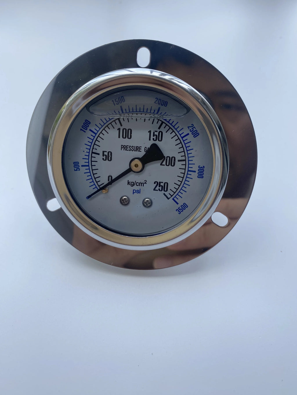 2026 NEW YN60ZT Front Flange 2.5" 60mm Brass Movements Pressure Gauge  Back Mount Manometer ,Shock - Proof Oil - Filled