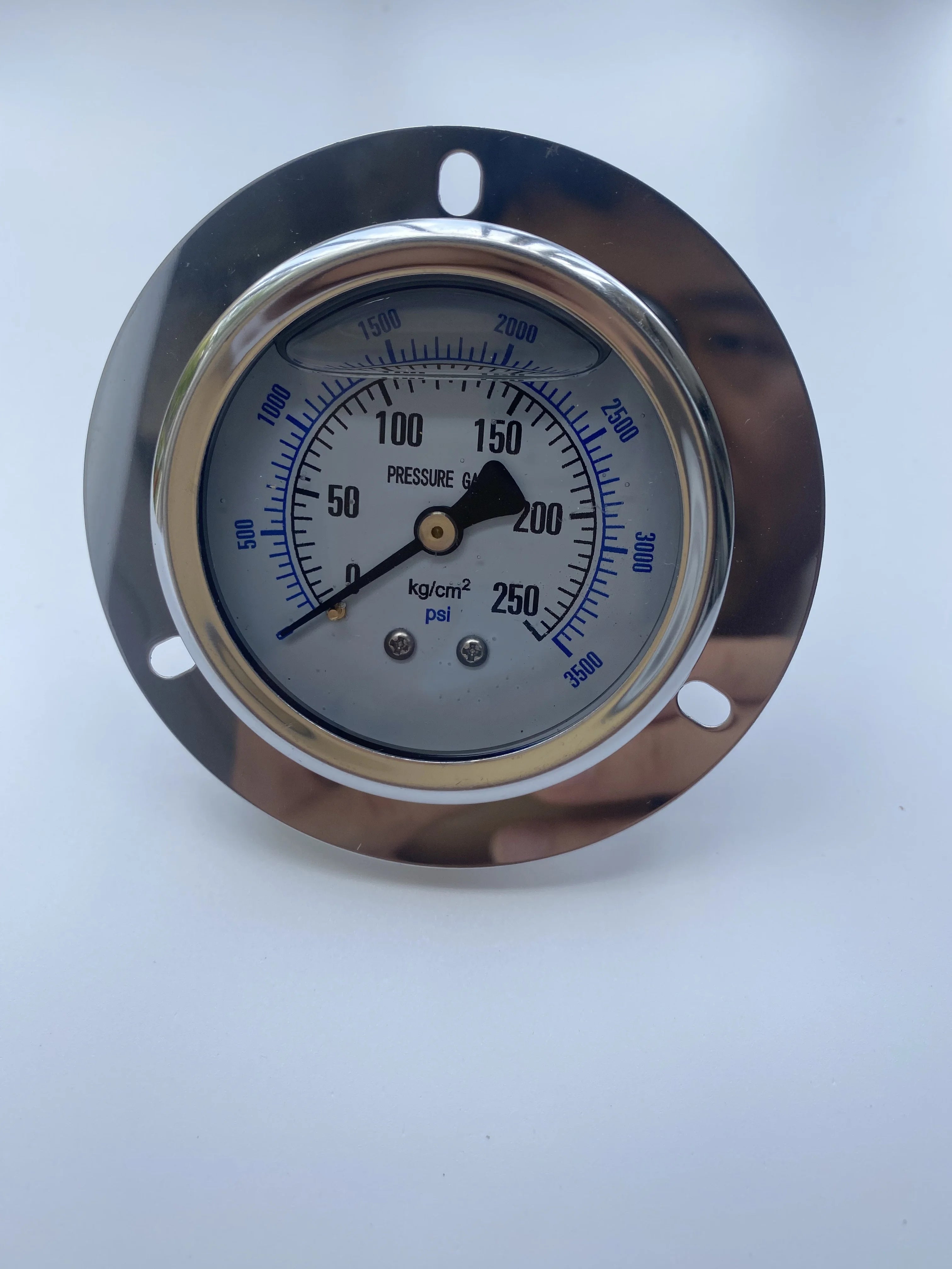 2026 NEW YN60ZT Front Flange 2.5" 60mm Brass Movements Pressure Gauge  Back Mount Manometer ,Shock - Proof Oil - Filled