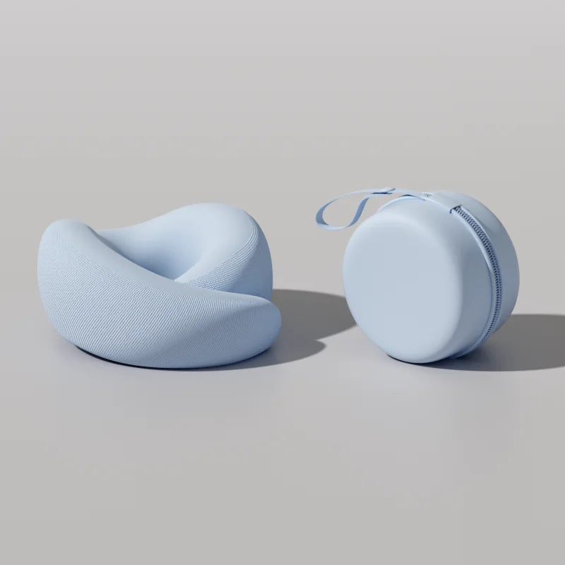 Travel Neck Pillow Memory Foam U-shaped Pillow Portable Adjustable Soft Neck Support Noon Break Sleep Pillows