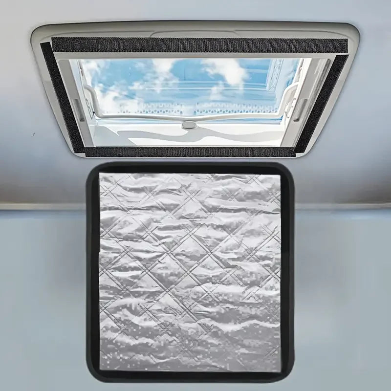 1PC Caravan Sunshade Skylight Shading Pad Foldable Awning Cover Waterproof Camping Tailgate Sunshade Car Trailer RV Accessories