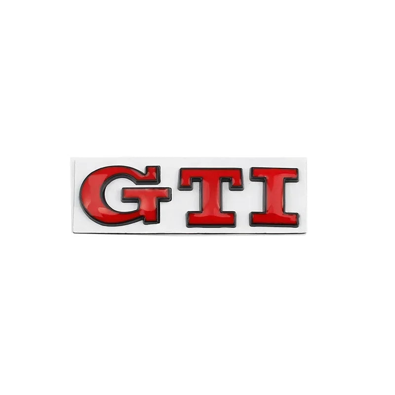 Metal Car GTI Logo Rear Trunk Emblem Stickers Decals for Volkswagen Golf 4 5 6 7 8 Passat Jetta Polo Touareg GTD GLI Touran