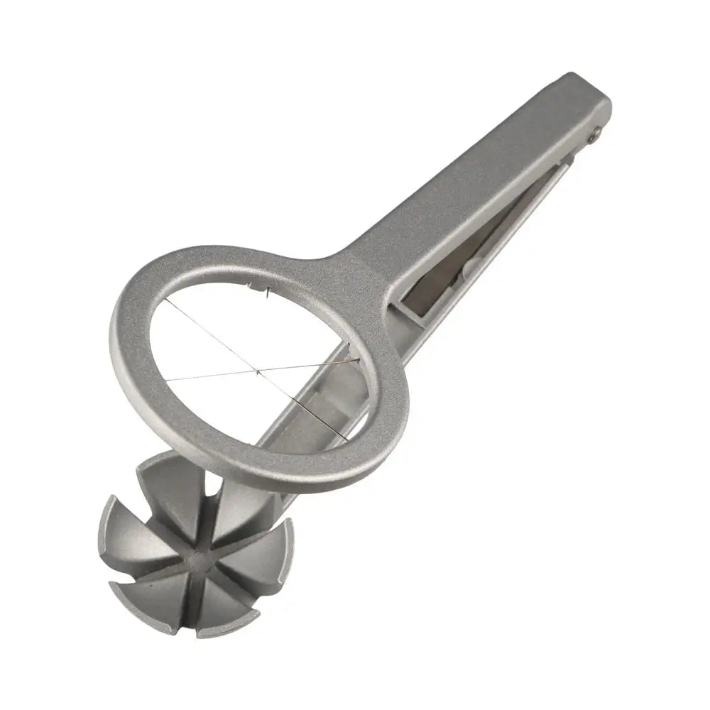 Aluminum Alloy Manual Egg Cutter Portable Multi-functional Egg Slicer Non-slip Section Divider Preserved Egg Splitter Kitchen