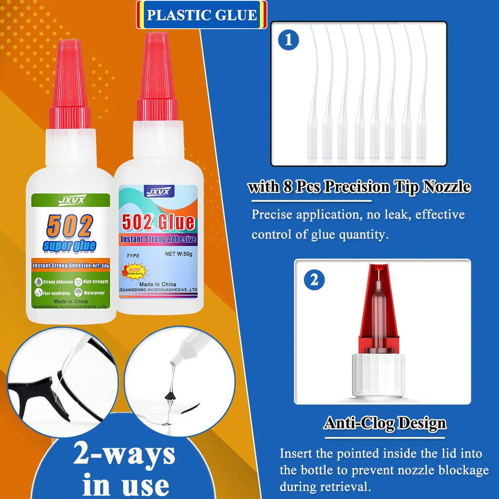20g–50g Industrial-Grade High-Capacity Adhesive – 5S Quick-Drying, High-Strength Cyanoacrylate Adhesive – High-Strength Super Glue