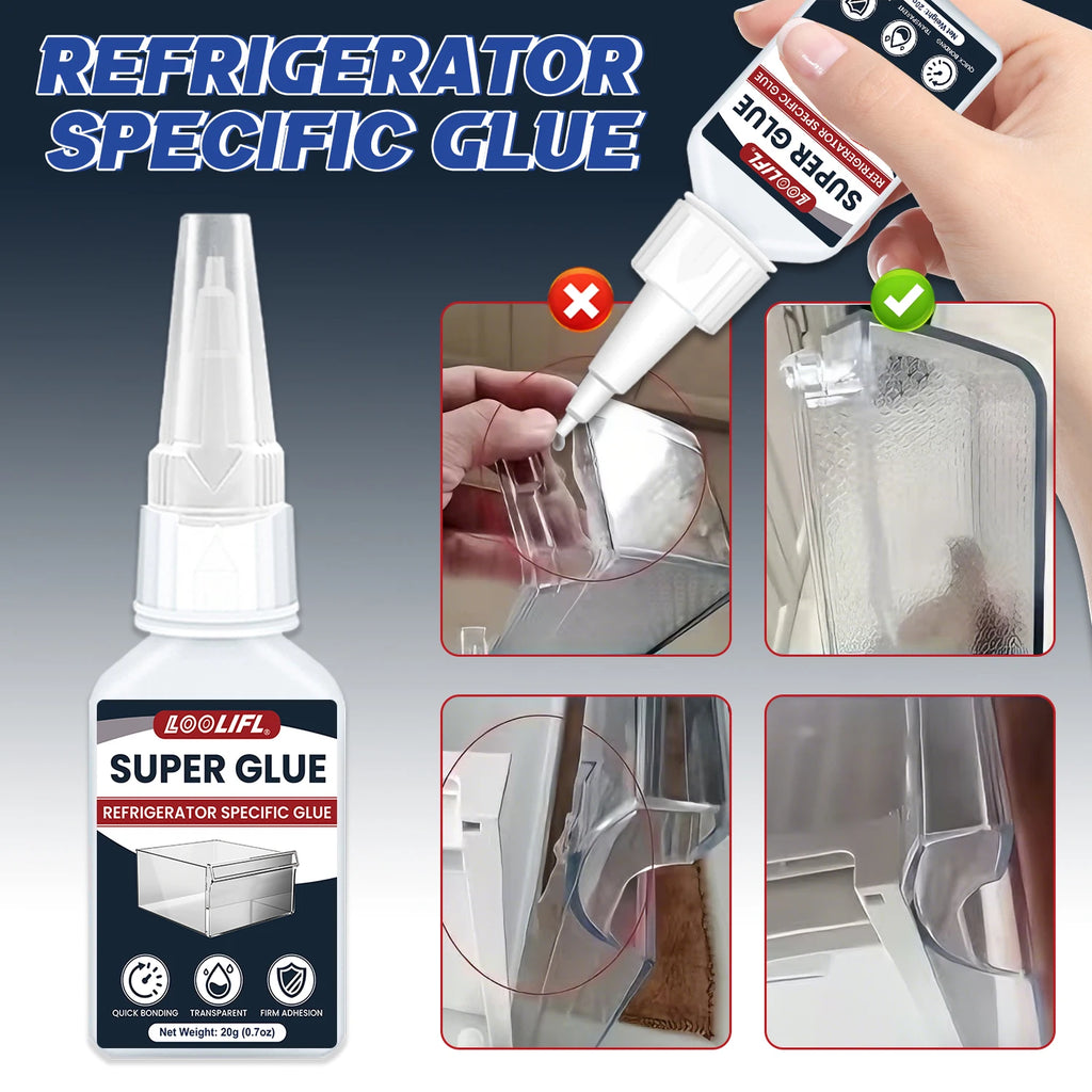 Super Glue, Quick Drying Glue, Suitable For Refrigerators And Freezers, Glass, Acrylic, Plastic, Cold Resistant, Antifreeze