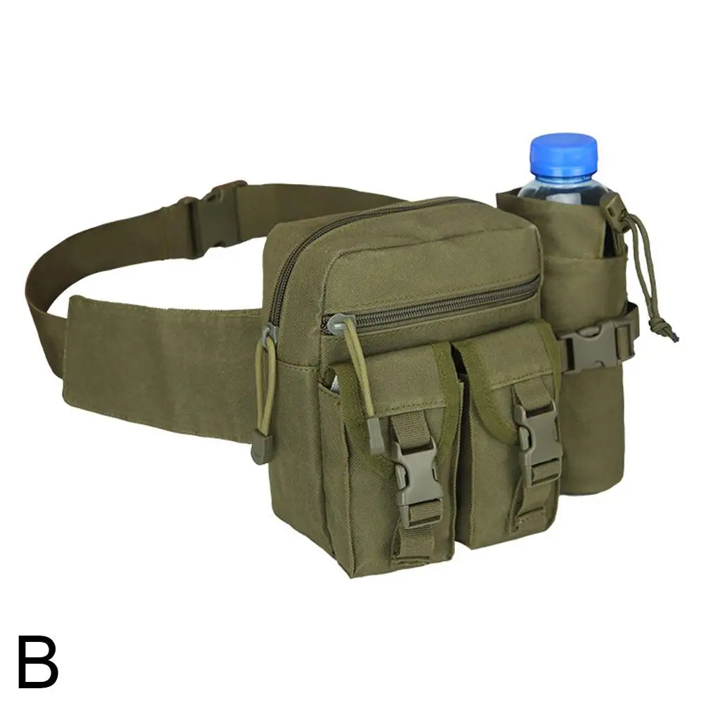 New Tactical Waist Bag Waterproof Nylon Men Fanny Pack Hiking Outdoor Camping Shoulder Bum Belt Sport Chest Bags 2025