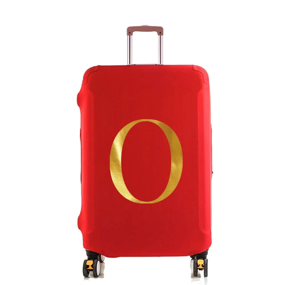 Luggage Cover Protector Elastic Fashion Suitcase Dust Cover Fit 18-28 Inch Trolley Baggage Letter Name Print Travel Accessories