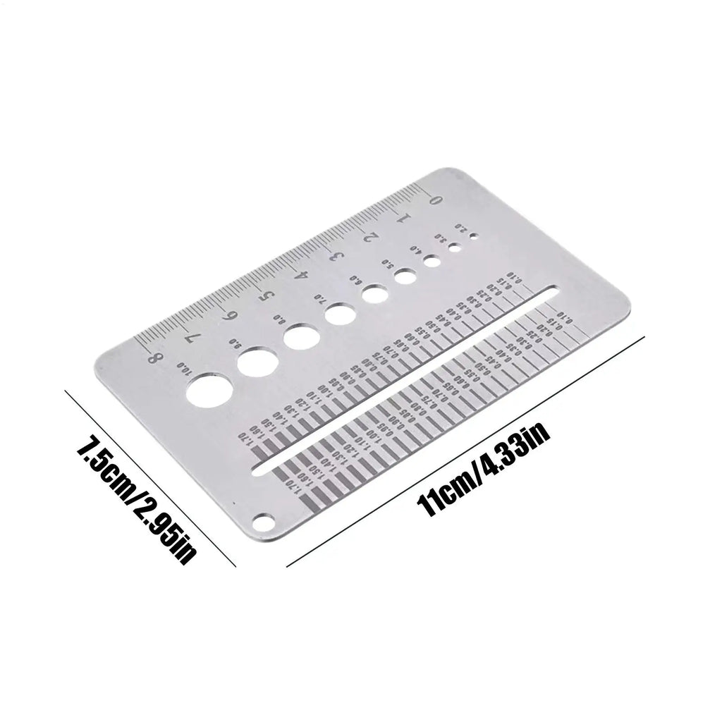 Stainless Steel Crack Width Gauge Card Precision Gap Measuring Tool for Concrete Wall Inspection Home & Construction Monitoring