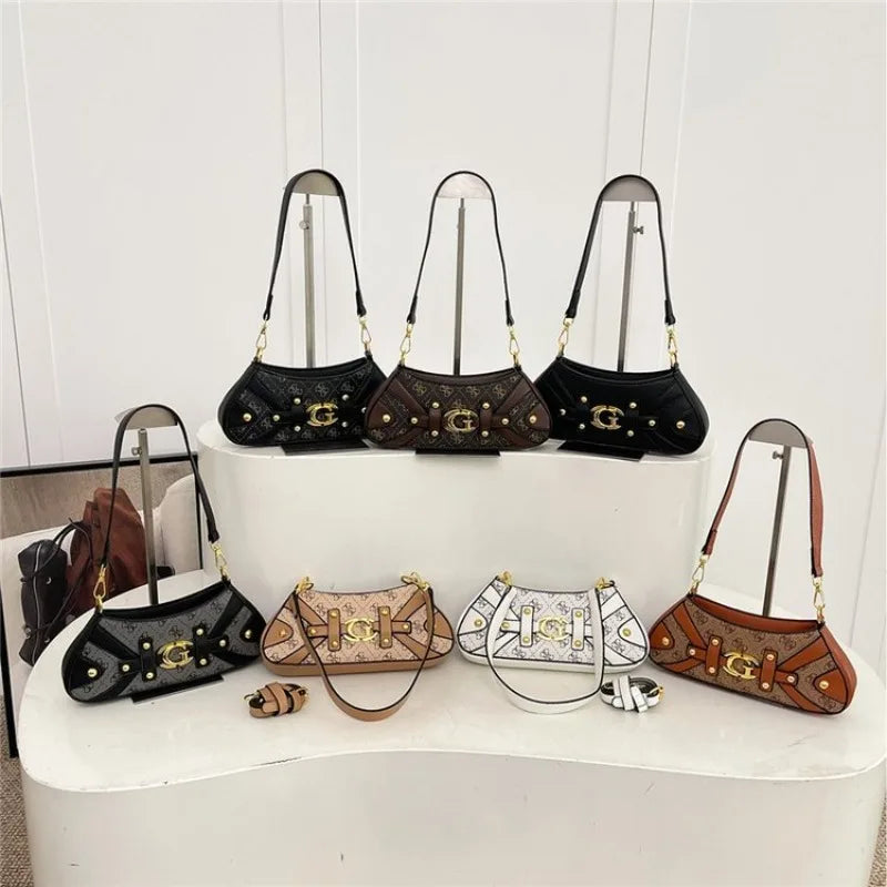 Casual Elegant Diaper Bag For Ladies Leather Handbag Crossbody Vintage Classic Unique Stylish Simple High End Trendy Tote
