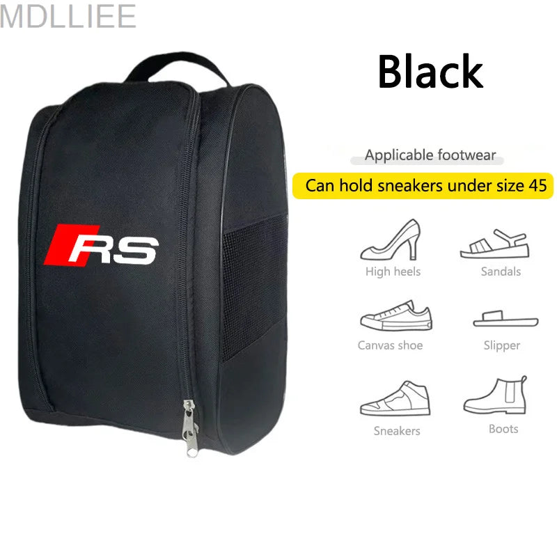 Car Emblem Sneaker Storage Bag Travel Outing Shoe Storage Tool For Audi Quattro SLine TT A3 A4 A6 A5 Q5 A1 Q7 Q3 A8 Q2 A7 RS7 RS