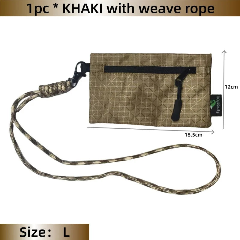 Ultralight Waterproof Organizer Wallet Dyneema Wear-resistant Card Pouch Outdoor Travel Hiking Anti-Tear Portable Coin Cash Bag