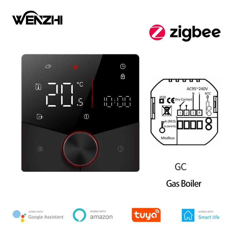 ZigBee/Wifi Warm Floor Room Heating Thermostat Temperature Controller For Water/Electric/Gas Boiler Tuya Smart Life Alexa Home