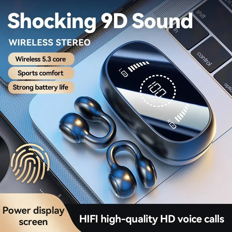 X51 Wireless Earbuds Bluetooth Headset Charging Earphones Bone Conduction Headphones Sport With Mic free