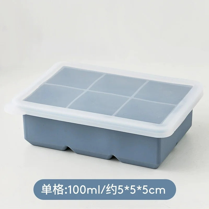 Creative Hexagon 37 Grid Ice Making Honeycomb with Lid Silicone Moulds Refrigerator Homemade Ice Mold Household Ice Making box