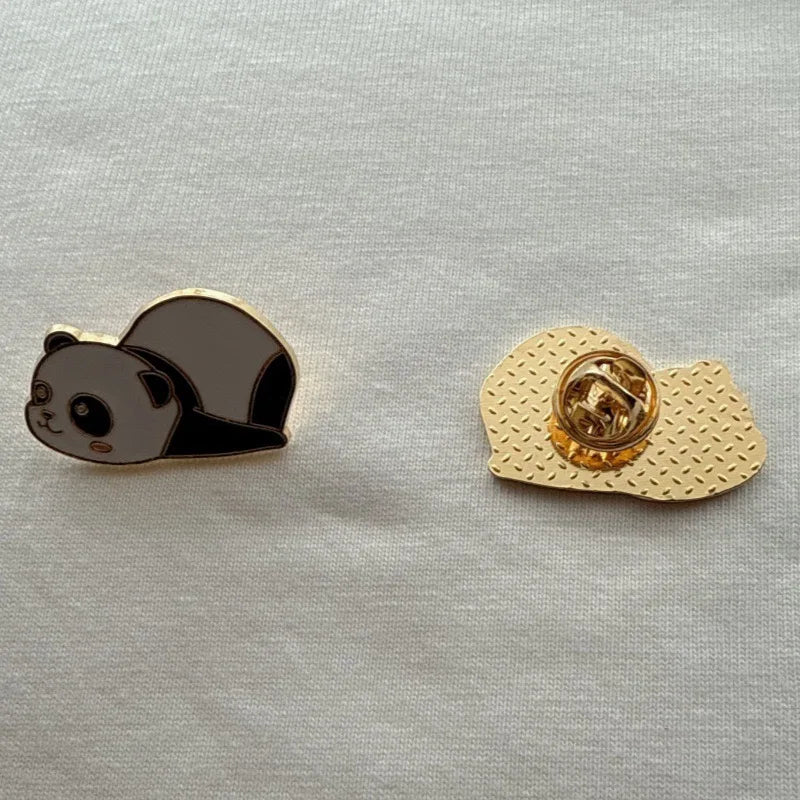 6pcs Cartoon China Panda Badge Autumn/Winter Clothing Accessories Brooch Men's and Women's Backpack Decoration Gift