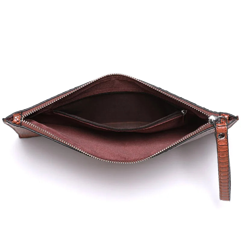 Snake Pattern Women Enveloppe Bags PU Leather Women's Clutch Bag Brand Design Party Clutches for Ladies Wallet Free Card Bag