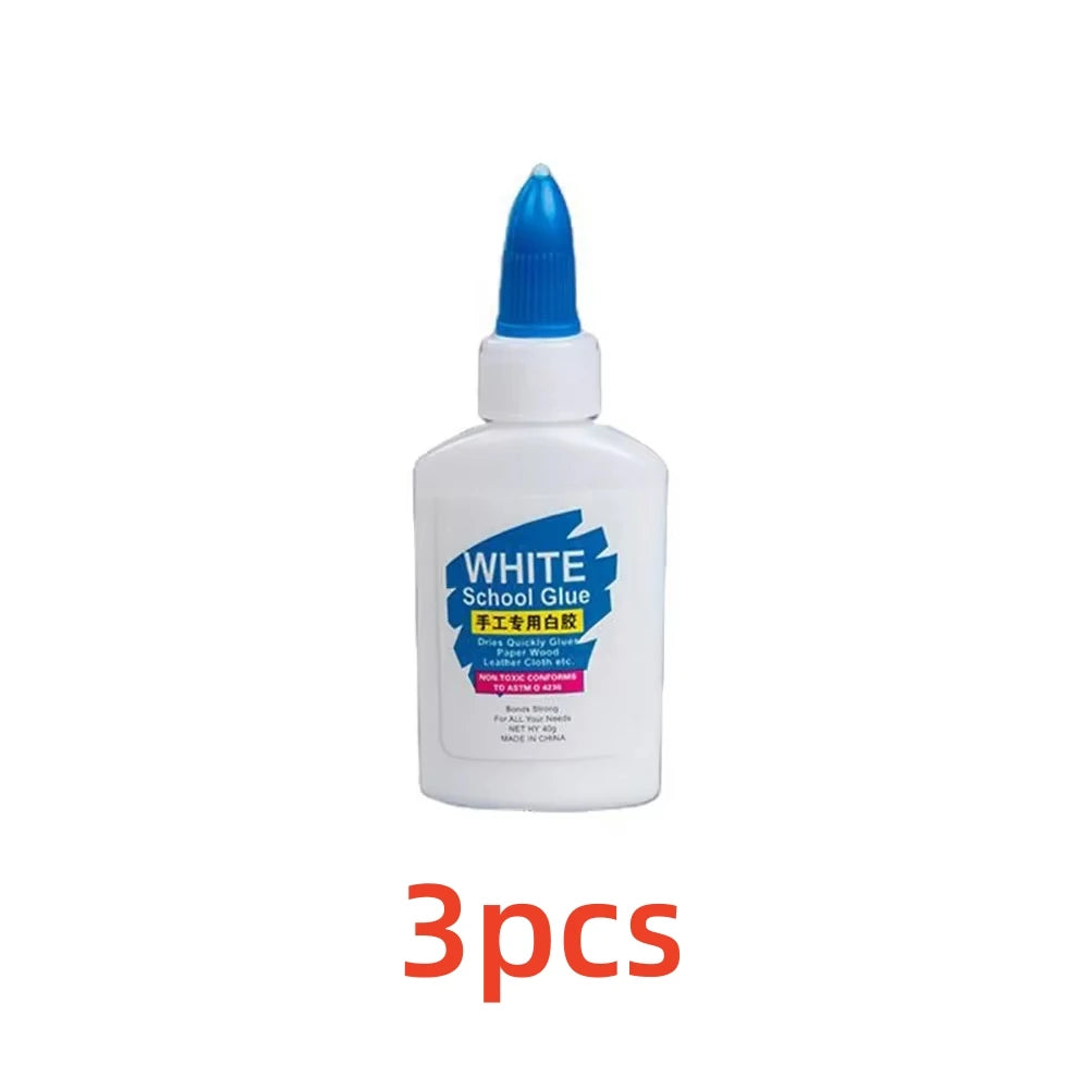1PC Washable White Craft Glue Liquid Kindergarten Diy Wood Glue Sticker Super Strong Bond Paper Craft School Office Stationery
