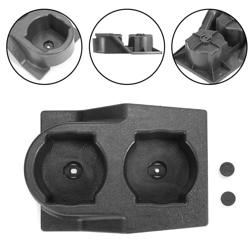 Front Console Dual Cup Holder For Nissan GQ Patrol Y60 1989-1998 High Quality Durable Cup Holder Black Insert Car Accessories