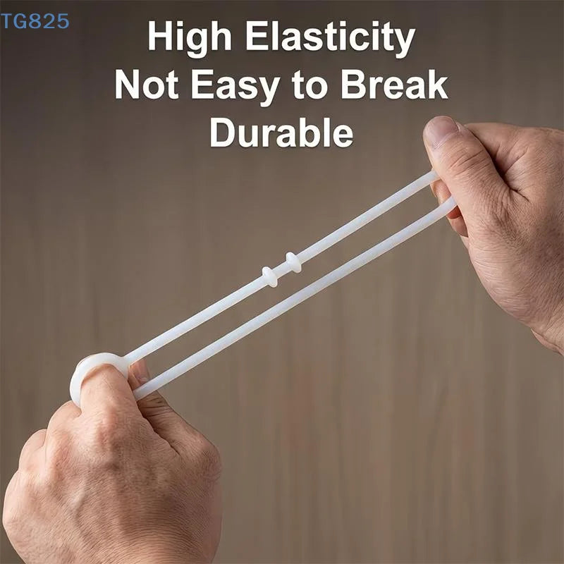 Easy to Clean Silicone Teapot Lid Fixing Straps 1/4pcs Heat Resistant Leak Proof Clips for Travel Portable Tea Set Parts