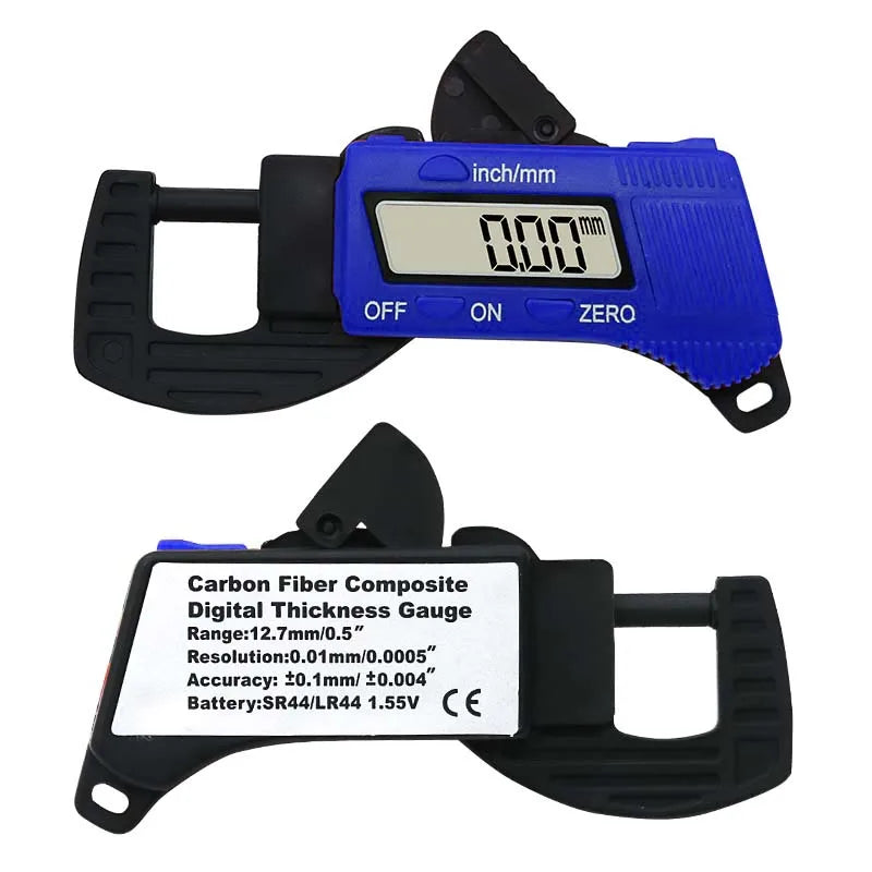 Digital Thickness Gauge 0-12.7mm Meter Tester Micrometer Electric Caliper Gauge Tool 0.01MM Precise Measurement