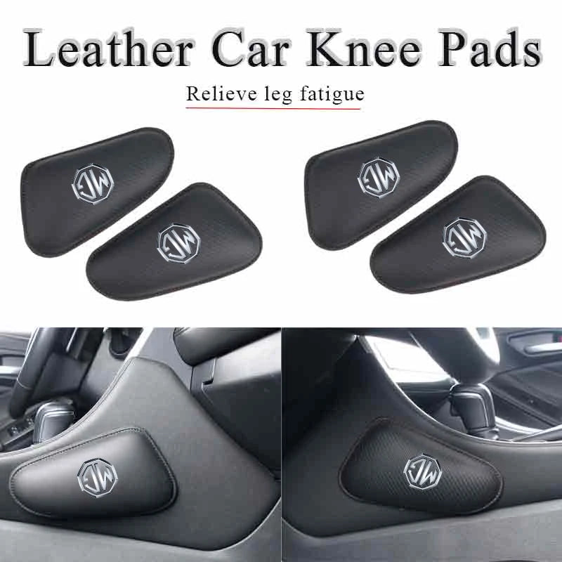 Car Knee Leg Protective Pad Foot Armrest Cushion Auto Accessories For Morris Garages MG 3 5 6 7 HS ZS GS Hector TF GT ZR RX5
