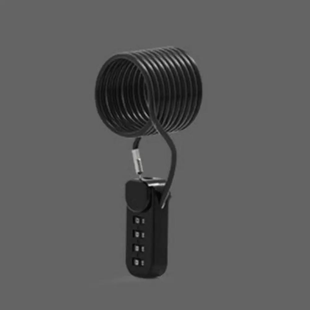 Durable 4 Digit Combination Code Number Lock With Spring Coil Anti-theft Cable Code Lock Wire Rope Password Lock Zipper Bag