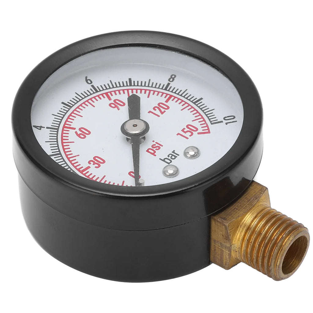 Pressure Gauge Vertical Pressure Meter Liquid Monitoring Measurement 0‑10 Bar 0‑150 Psi G1/4in Connection