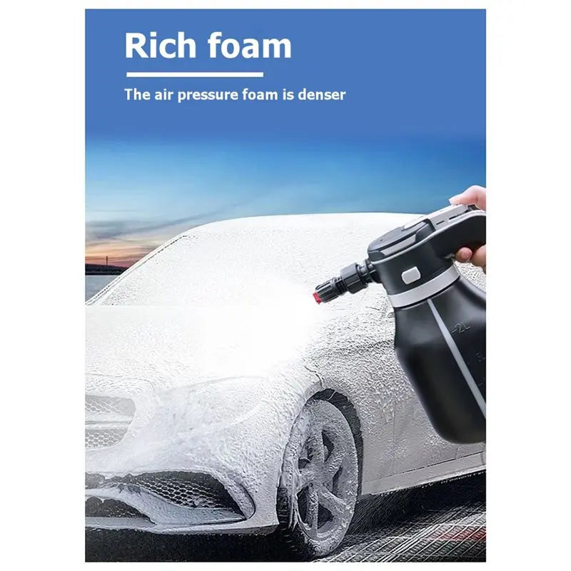 Water The Flowers Car Electric Pressure Washer 2L Rechargeable Watering Can For Washing Cars Foam Spray Bottle