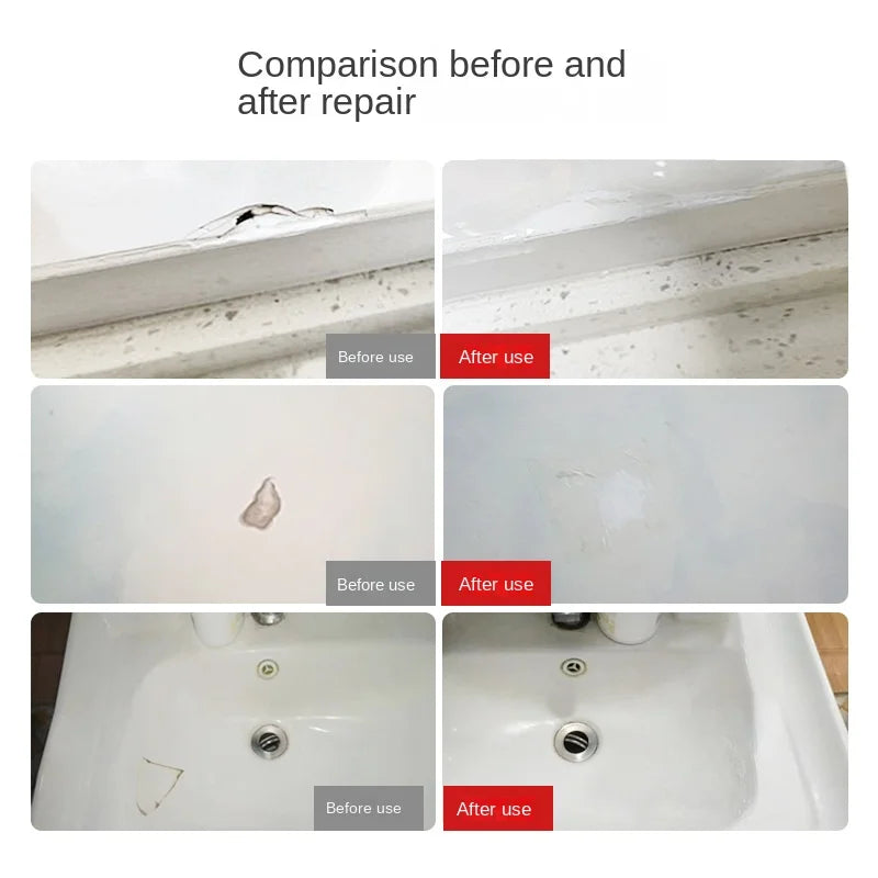Tile Repair Agent Marble Flooring Ceramic Repair Paste Patch Pothole Crack Repair Epoxy AB Adhesive