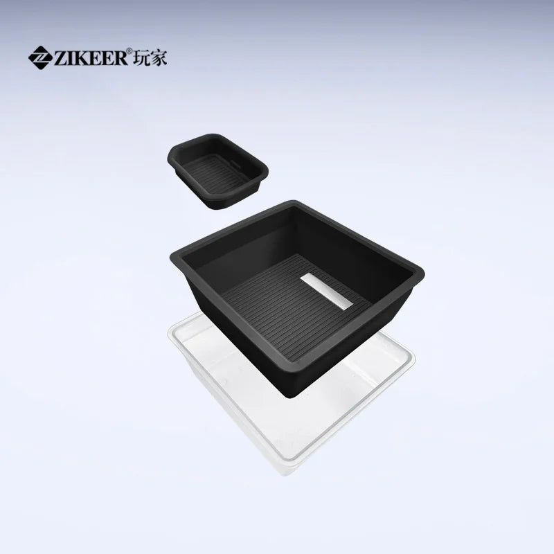 For ZEEKR 7X armrest box storage box double-layer design car storage box silicone material can move back and forth