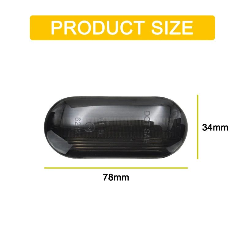 Smoked Lens Waterproof LED Side Fender Marker Lamp Turn Signal Light For Seat Alhambra Arosa Cordoba/Vario Ibiza/ST/6J Leon Mii