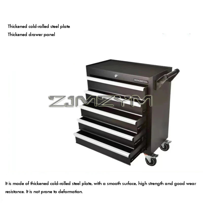 5-Layer Drawer Tool Cabinet  Large Storage Capacity Toolbox Cart Roolling Automotive Tool Cabinet for Workshop Tool Trolley