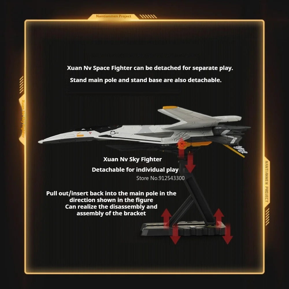 1:72 1:200 Xuannv Aerospace Fighter Model Toy Nantianmen Project Simulated Alloy Airplane Models Collection Ornaments for Friend