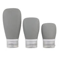 30/60/90ML Silicone Travel Cosmetics Bottles Empty Refillable Liquid Container Shampoo Trip Shower Cream Gel Squeeze Containers