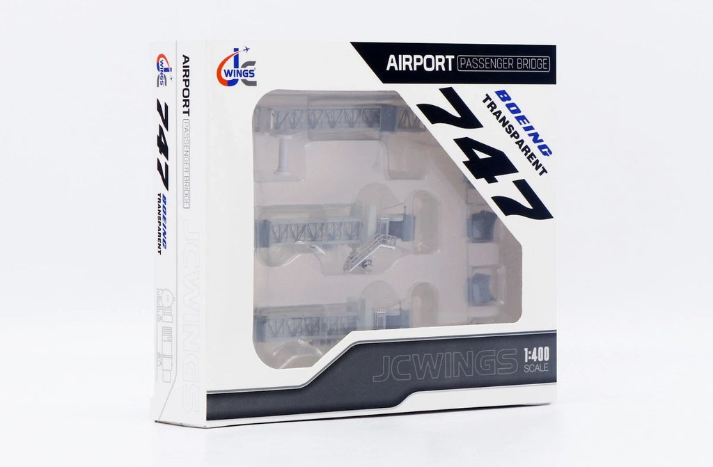 LH4387 1:400 Plastic Collectible Airport Passenger Bridge Simulation Finished Souvenir JC Wings for Boeing B747 Model