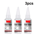 Loolifl 1-25 Pieces 502 Strong Instant-Drying Cyanoacrylate Glue for Leather, Rubber, Wood, Metal, Strong Liquid Adhesive Tool