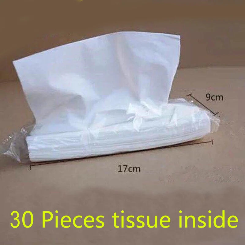 4 Pack Car Tissue With 30 Sheets Tissue In Side Per Pack For Car Tissue Box Paper Refill For Vehicle Home Bathroom Usage