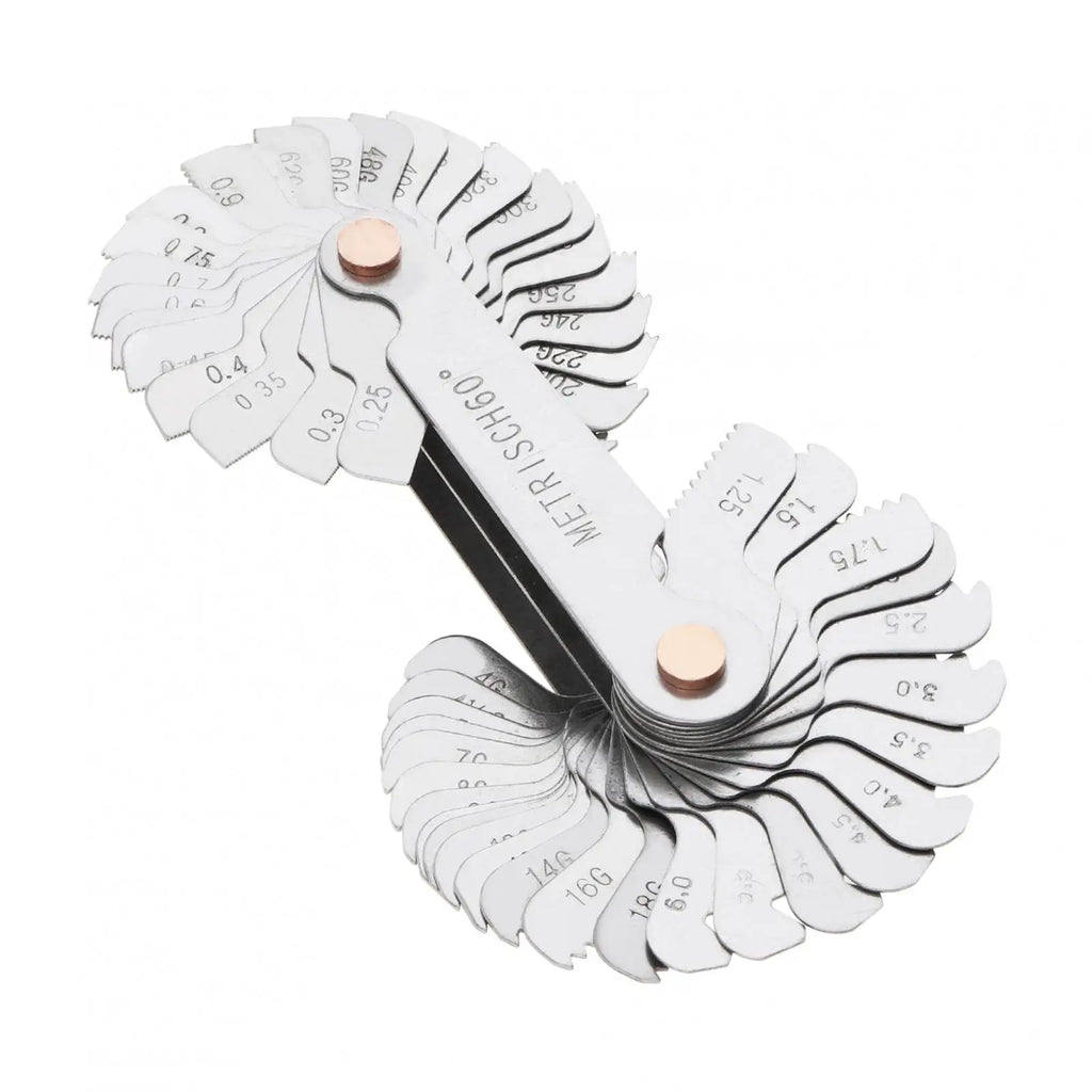 4pcs/set Metric Imperial US Screw Gauge 55 Degree 60 Degree Thread Pitch Gauge for Industrial Measurement