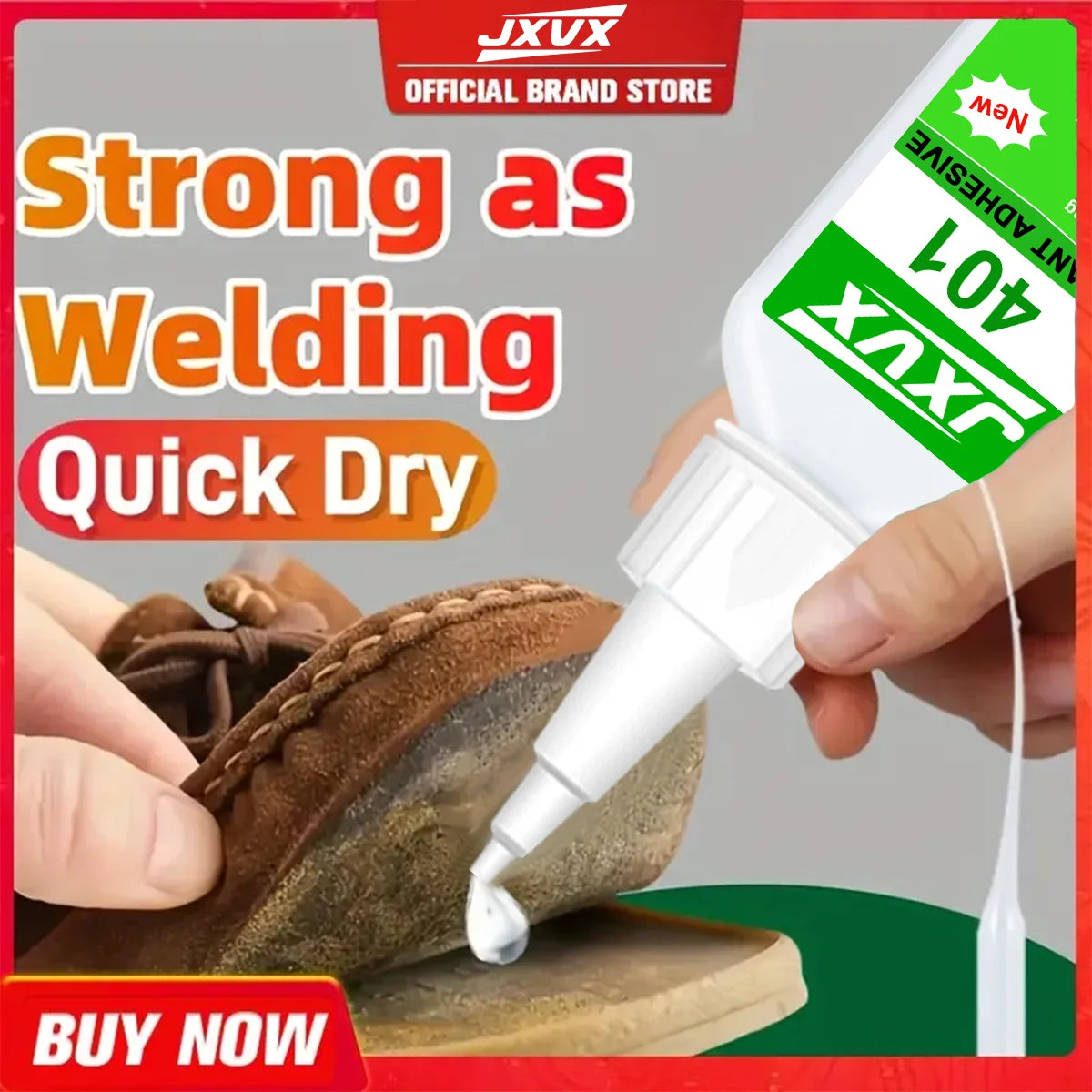 Jxvx Strong Transparent 401 Glue, Multi-Purpose Super Strong Adhesive Instant Glue Resin, Ceramic, Rubber, Shoes, Plastic Quick Repair Office Supplies Quick-Drying Waterproof Adhesive