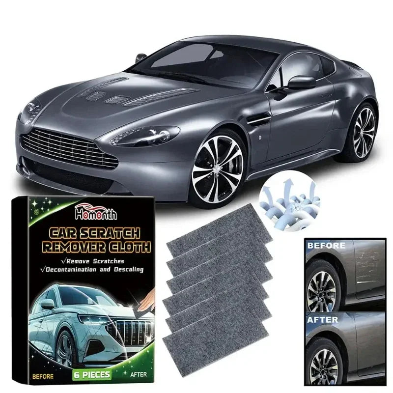 6Pcs Nano Sparkle Cloth Car Scratch Remover Paint Repair Easily Nanosparkle Cloth for Car Scratches