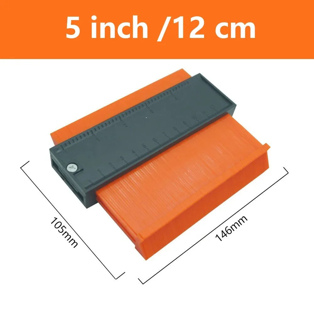 Contour Gauge Engraved Scale Contour Gauge Profile Tool Duplicator Measure Copy Tool Shape Duplicator for Woodworking Flooring